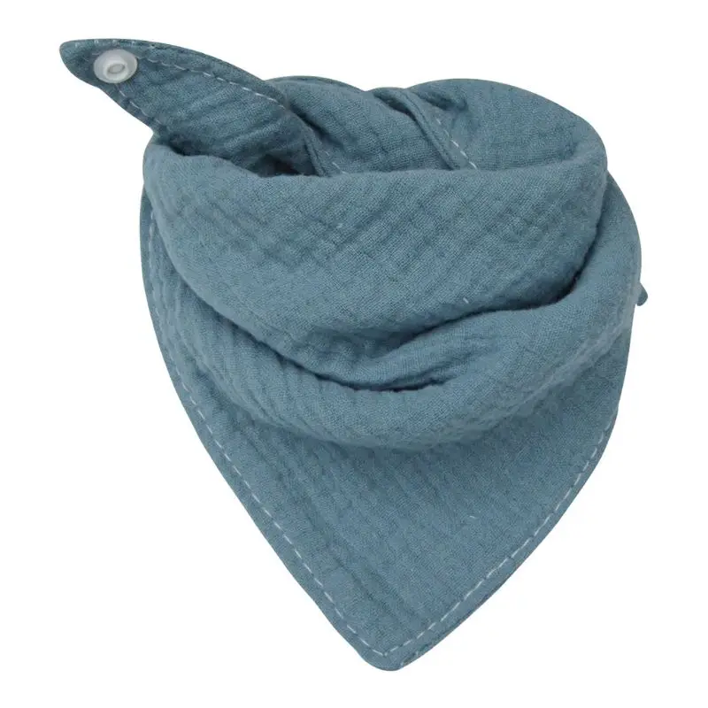Baby Infant Cotton Bib Newborn Solid Color Triangle Scarf Feeding Saliva Towel Bandana Burp Cloth Boy Girl Shower Gifts