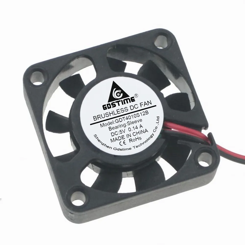 2pcs/lot 40*40*10mm DC5V 12V 24V sleeve bearing 4cm 4010 cooling fan brushless axial | Инструменты