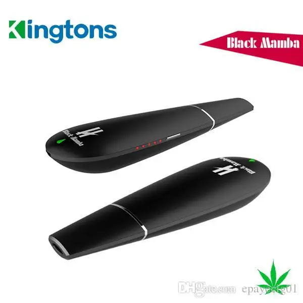Стеклянный вапорайзер сменный мундштук G5 испаритель для сухих трав Kingtons BLK Black Mamba