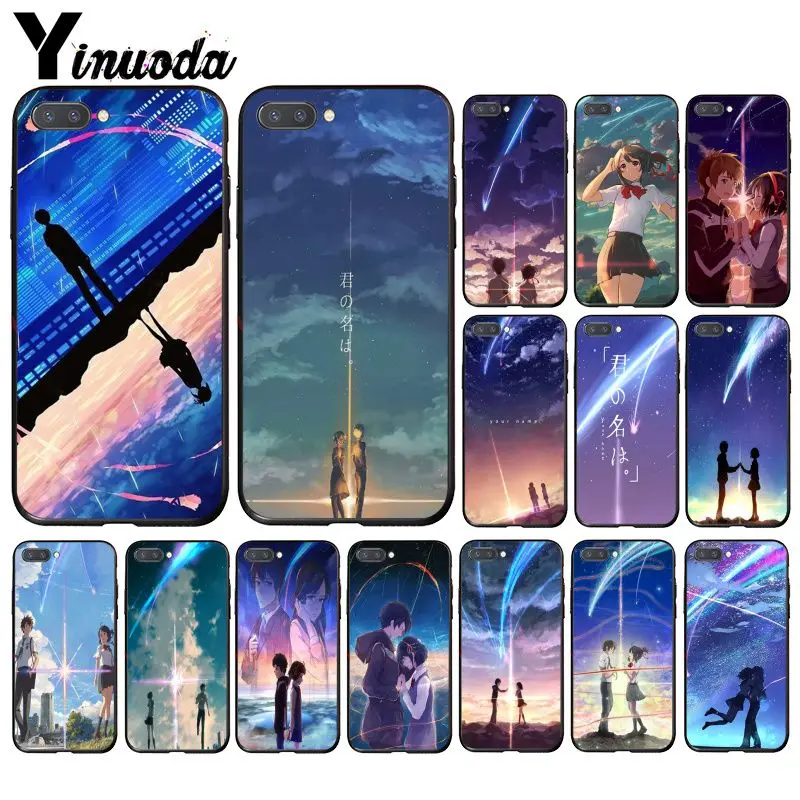 Yinuoda кимононава ваше имя чехол для телефона с японским аниме Huawei Honor 8X 9 10 20 Lite 7A 5A 7C