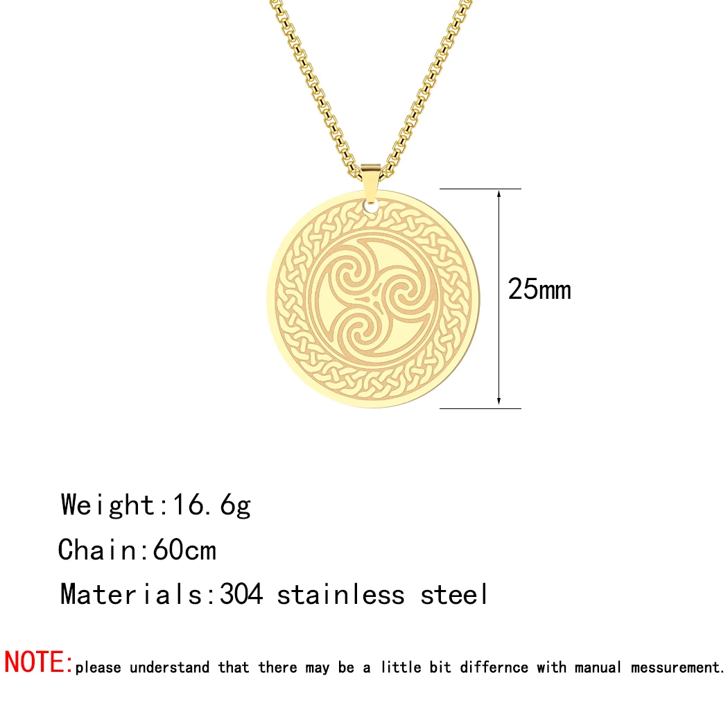 Женское колье с подвеской в виде викингов из нержавеющей стали | Украшения и