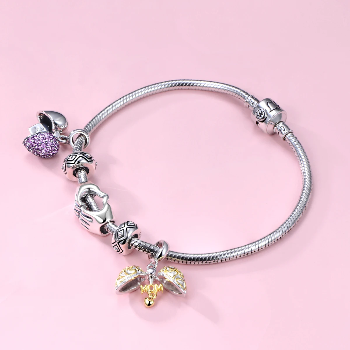 2 шт. бусины из чистого серебра S925 пробы для браслета | Украшения и аксессуары