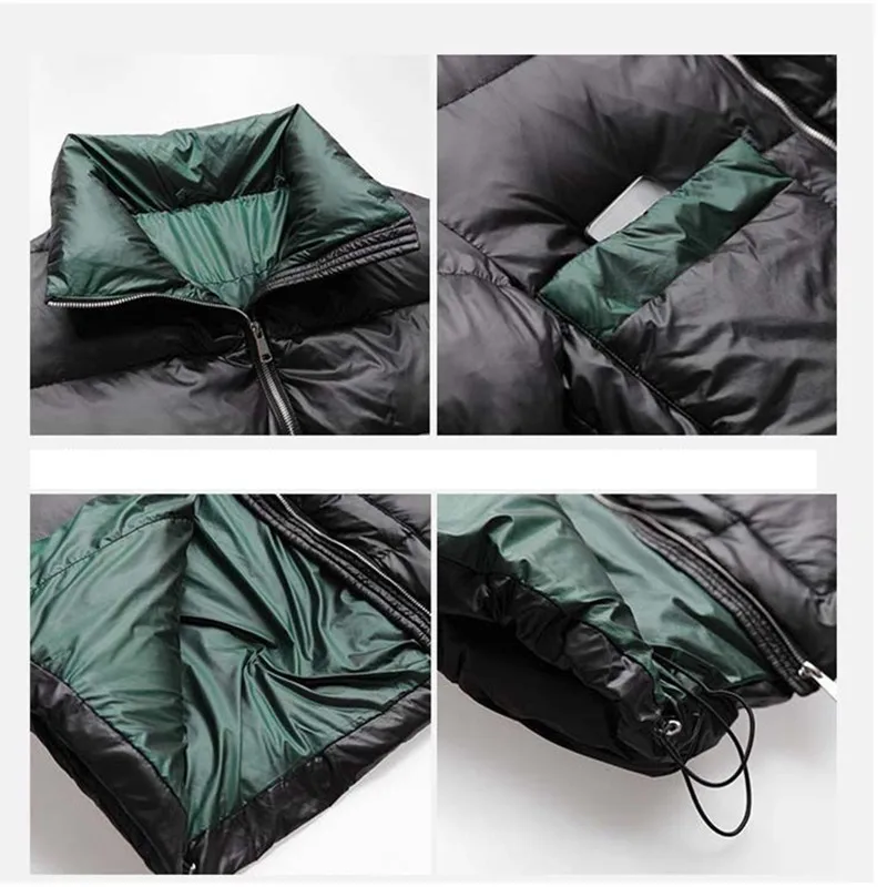 

Oversized Parkas Women's Thick Stand Collar Glossy Winter Jacket 2020 Korean Loose Short Warm Coat Cotton Female Casual Jackets
