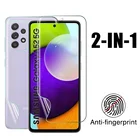2 в 1 передняя + задняя Гидрогелевая пленка с защитой от отпечатков пальцев для Samsung Galaxy A52 A51 A50 S 5G Защитная пленка для экрана Защитная пленка