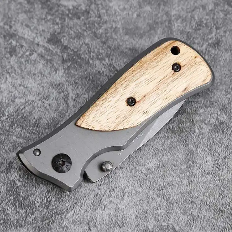 Черный тактический нож из титанового сплава спасательный с алюминиевой ручкой