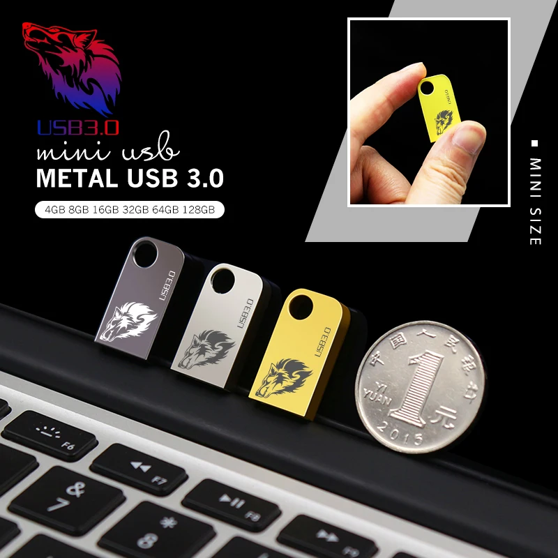 

USB Flash Drive Card USB Disk USB 3.0 128GB 64GB 32GB 16GB Flash Memory Stick U Disk For Phone/Tablet/PC