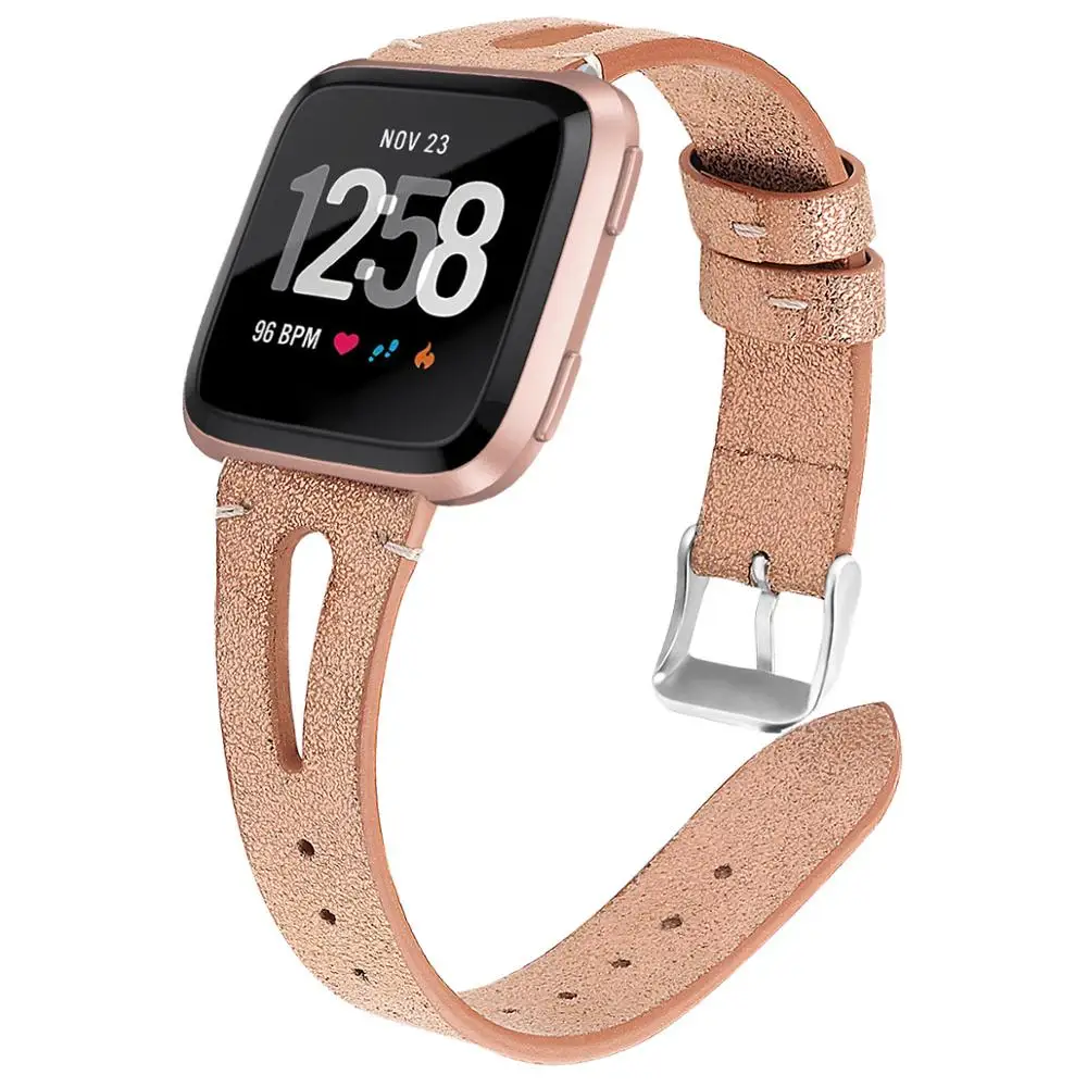 COMLYO Смарт-часы для Fitbit versa 2 Браслет для Fitbit versa2 кожаный ремешок на запястье versa 2 ремешок для часов