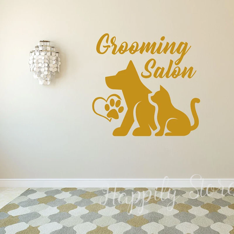 

Shop Pet Wall Decal Animals Dog Cat Wall Stickers for Grooming Salon Window Posters Vet Shop Decoration Murals Removable P505