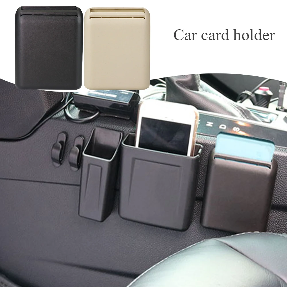 the new universal car auto seat crevice plastic storage box card phone holder organizer reserved design for pocket accessories free global shipping