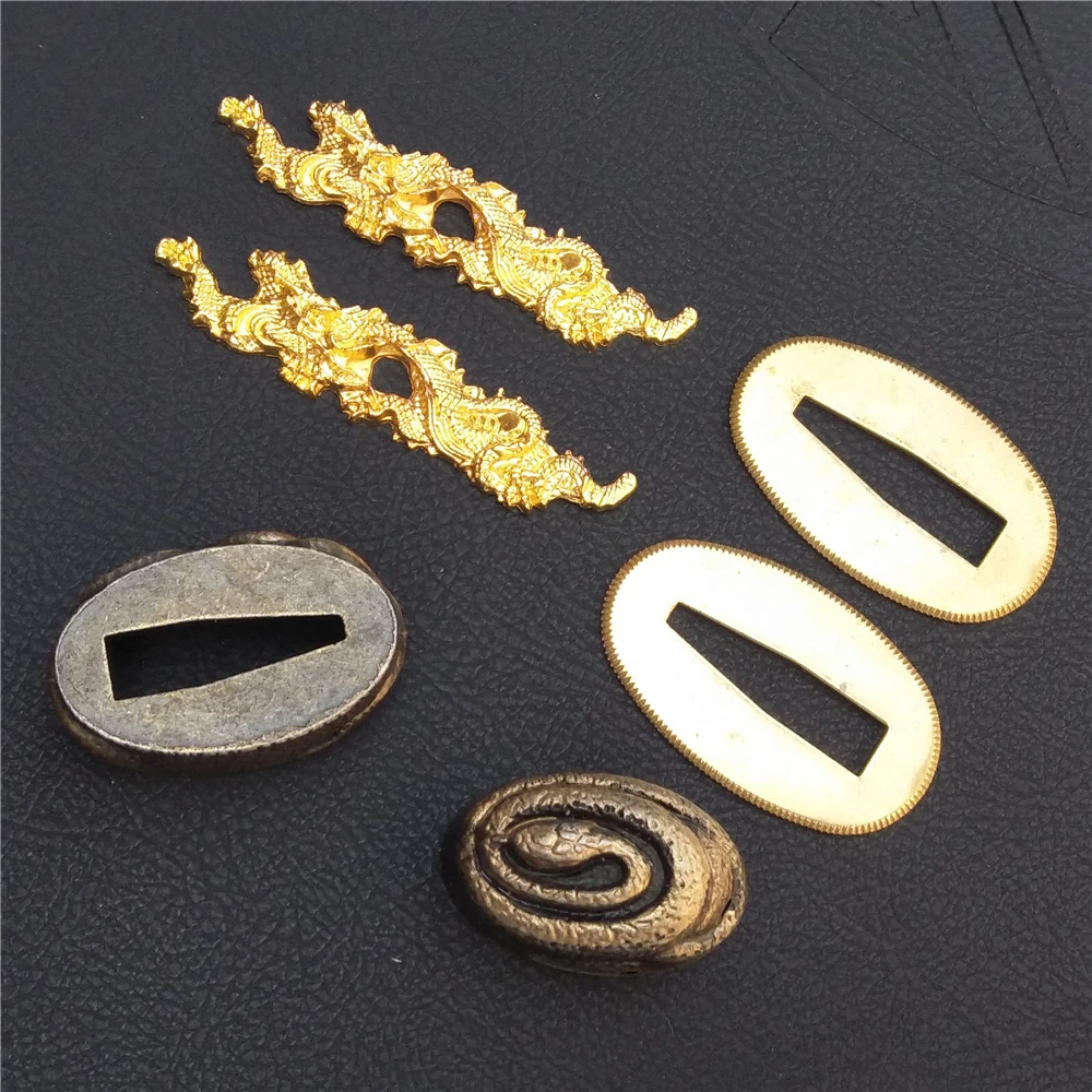 Набор змеиной тематики искусственный японский самурайский меч Цуба для катания