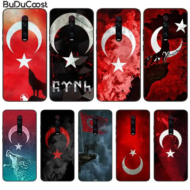 Chenel Турецкий флаг волк сделай сам чехол для телефона Xiaomi Redmi8 4X 6A 9 8A Redmi 5 5Plus Note7 8Pro 7A