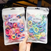 new korean childrens rubber band 50pcslot big size candy colored elastic ponytail holders girl women rubber bands girl gift