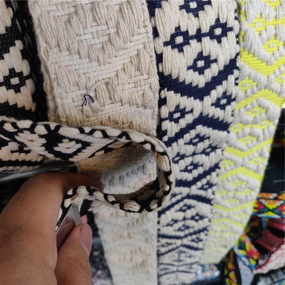 Эксклюзивная хлопковая тесьма с геометрическим рисунком шириной 4 см