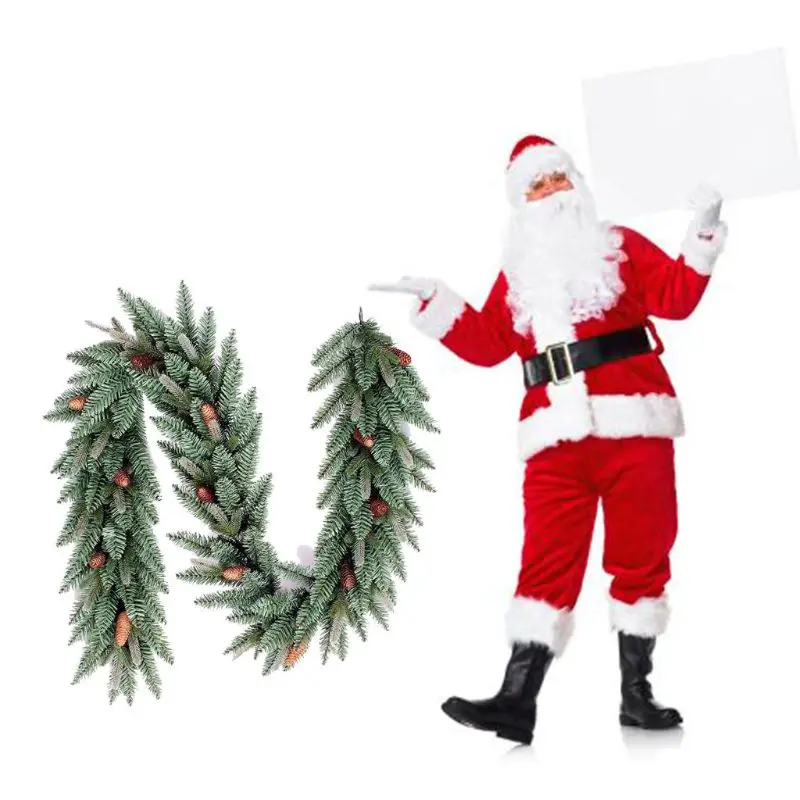 

Christmas Artificial Vine Garland 2.7m Xmas Home Party Holiday Xmas Decor Rattan 77UD