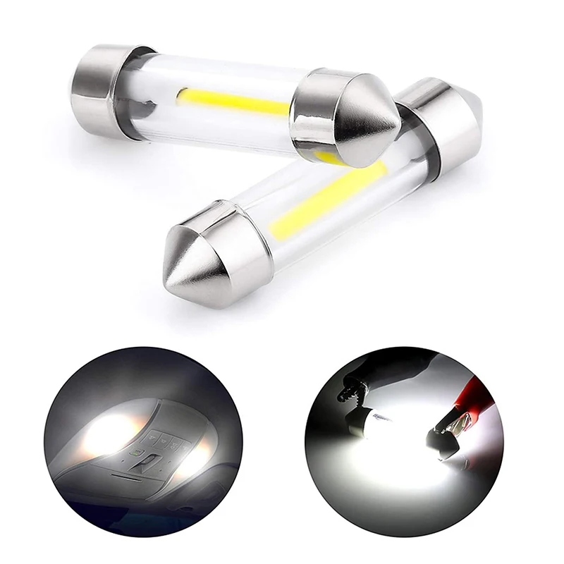 

10x Festoon 31mm 36mm 39mm 41mm C5W C10W LED Bulb Canbus No error Car Interior Reading LED Light License Plate Lamps