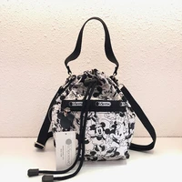 disney cartoon waterproof multi layer coin purse clutch bag storagemickey mouse handbag wrist bag 3 piece detachable backpack