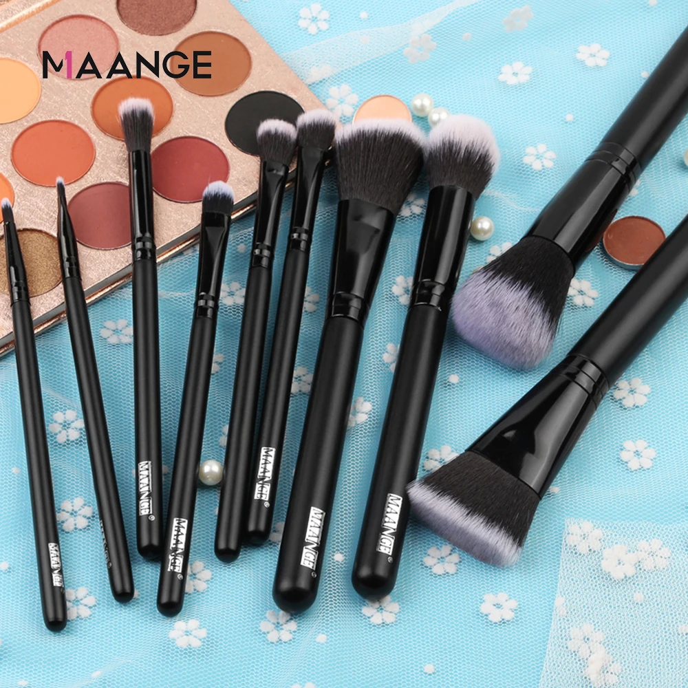MAANGE 10 шт профессиональный макияж кисти набор Для женщин лица косметический