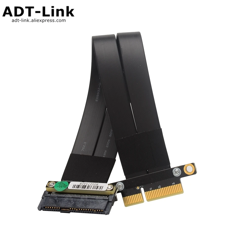 

U.2 NVMe SSD To PCI-E 3.0 X4 SFF-8639 NVMe PCIe Extension Data Cable High Rate Transmission R27SF 8G/Bps U2 Extender Chia Miner