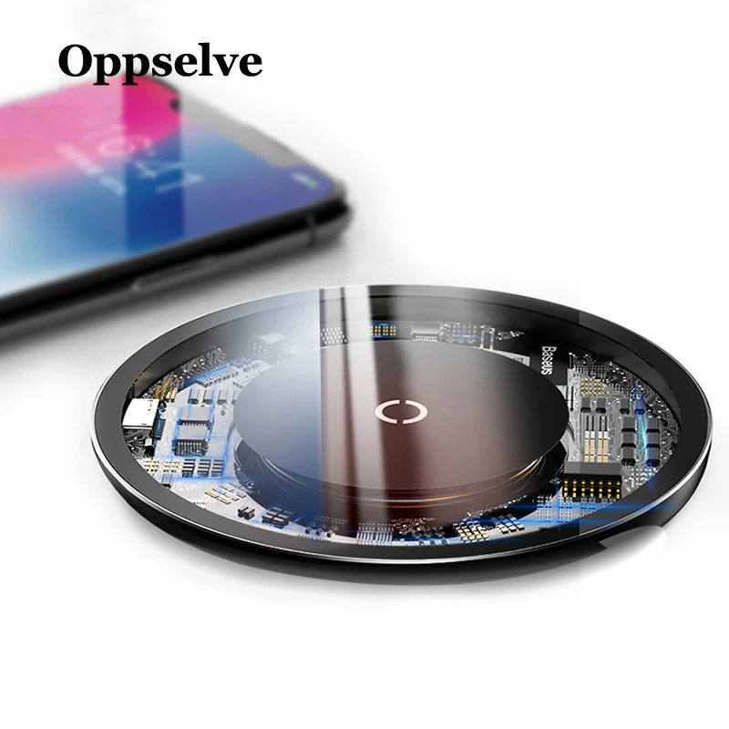 Qi Беспроводное зарядное устройство для iPhone 11 X S 8 Samsung Galaxy S9 Быстрая зарядка