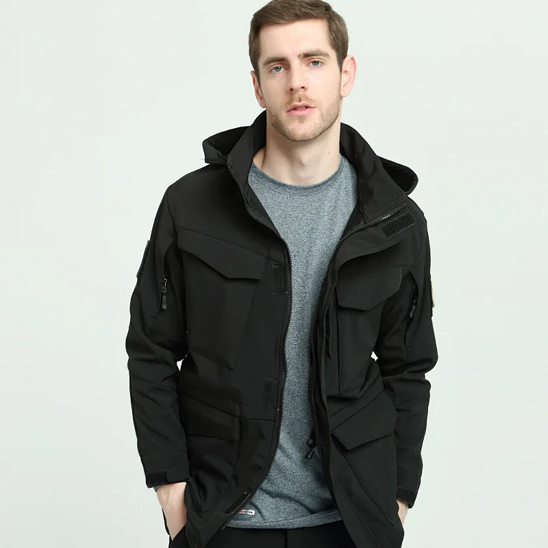 Утолщенная водонепроницаемая ветрозащитная тактическая ветровка M65 куртка для