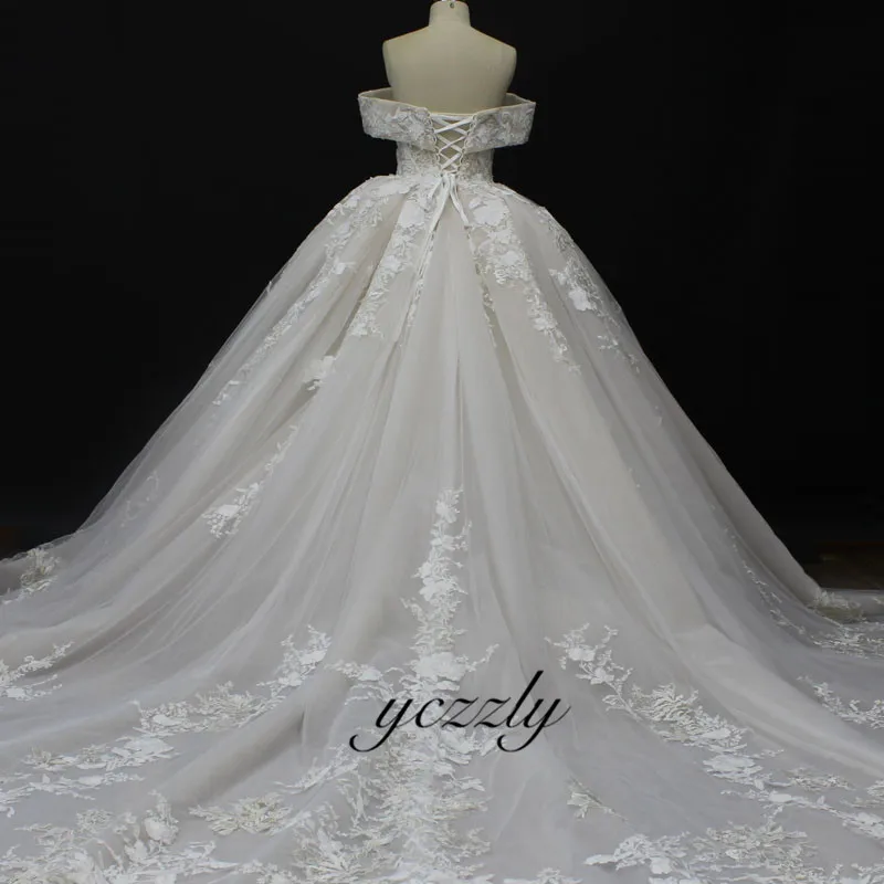 Роскошное бальное платье без бретелек Robe De Mariee свадебные платья принцессы Дубай