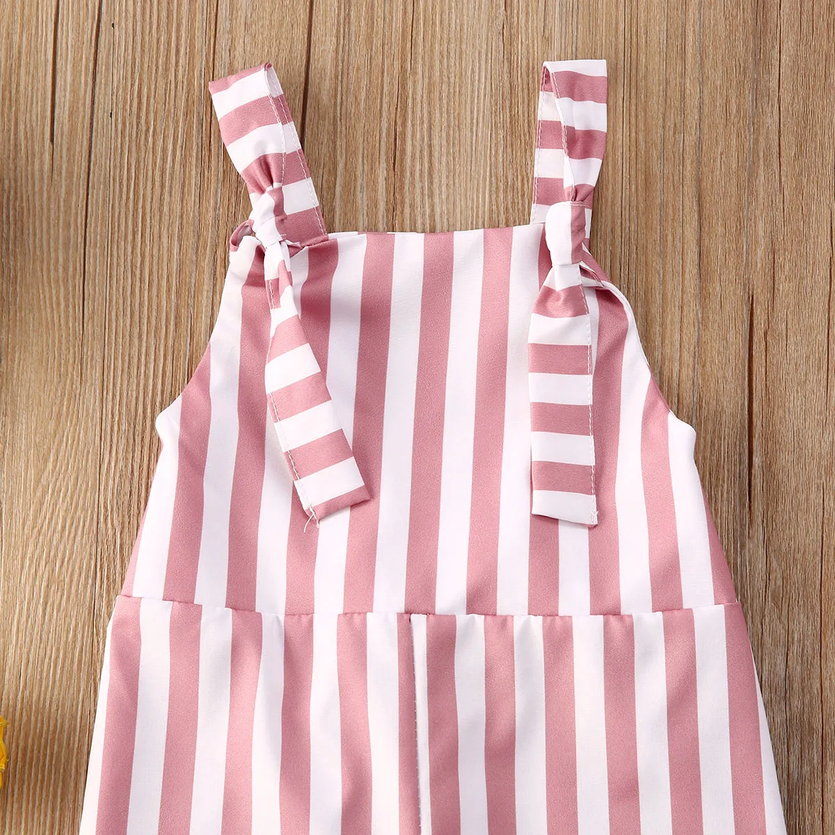 От 1 до 5 лет комплекты одежды для маленьких девочек розовые полосатые футболки с