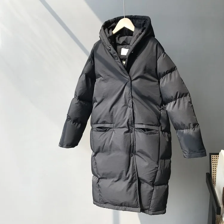 2019 женское плотное зимнее пальто с капюшоном Женская куртка теплое Свободное