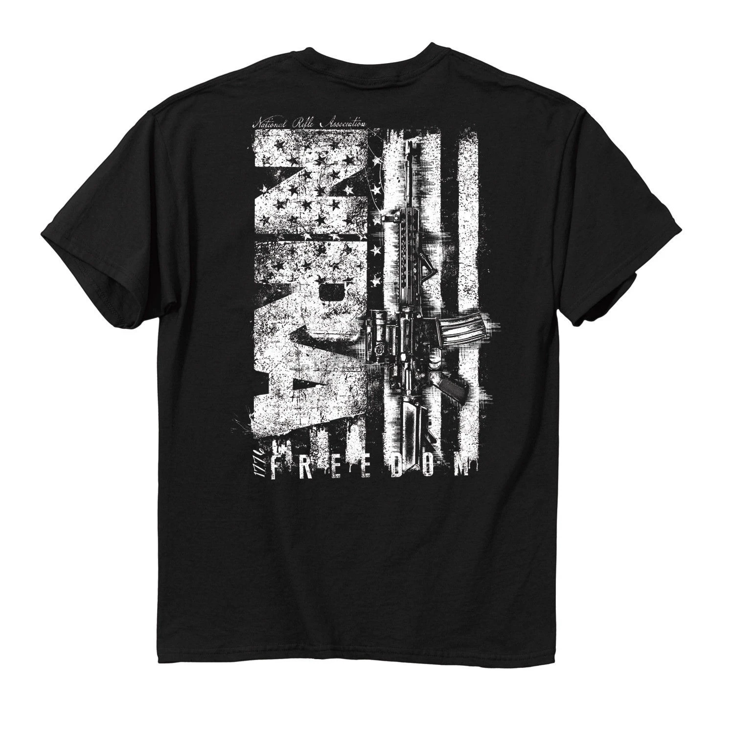 NRA футболка Grit USA Flag Logo Freedom 1776 Официальный Лицензированный summer летняя с круглым