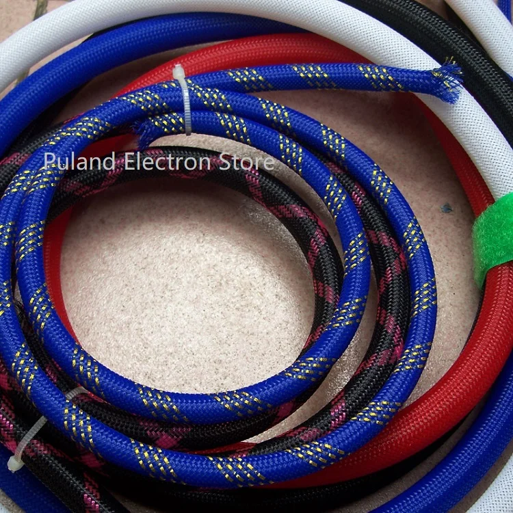 

40mm Braided Expandable Sleeve PET Tight Wire Wrap High Density Insulated Cable Harness Line Protector Cover Sheath Single Color