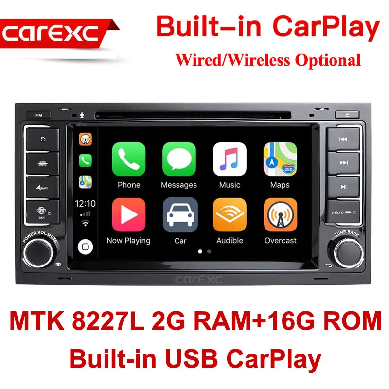MTK 16G ROM CarExc 2-DIN Android 9,0 авто радио для VW Volkswagen Touareg T5 транспортер мультивен встроенный CarPlay с DVD gps навигационная автомобильная система Muiltmedia плеер - Цвет: MTK 16G ROM
