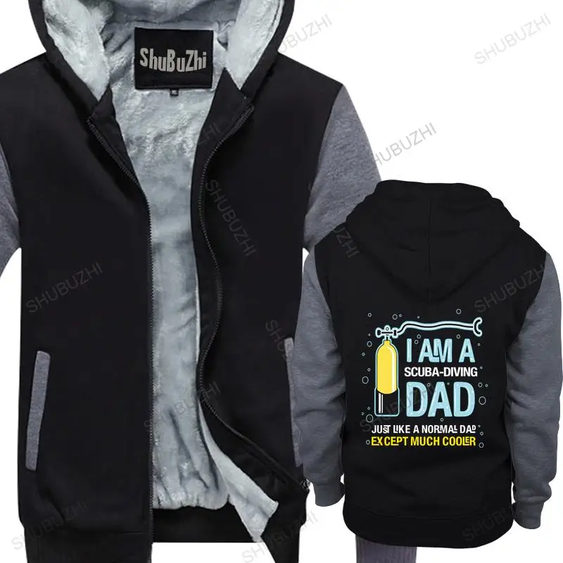 

warm coat men fleece hoody I'm A Scuba Dive Dad men winter sweatshirt drop shipping fleece hoody male warm coat