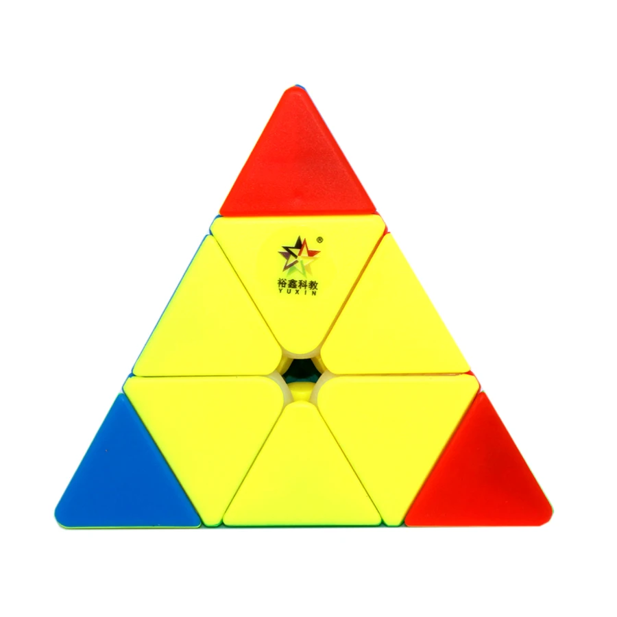 Yuxin Classic pyramid 3x3 magic Cube Professional Speed Cubes Stickerless Puzzle Smooth Toy Cubo magico Children Brain Training | Игрушки и