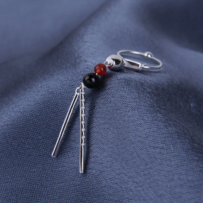 

Anime Mo Dao Zu Shi Wei Wuxian Lan Wangji S925 Sterling Silver Drop Eardrop Earrings For Men Women Earstuds Cosplay Jewelry Gift