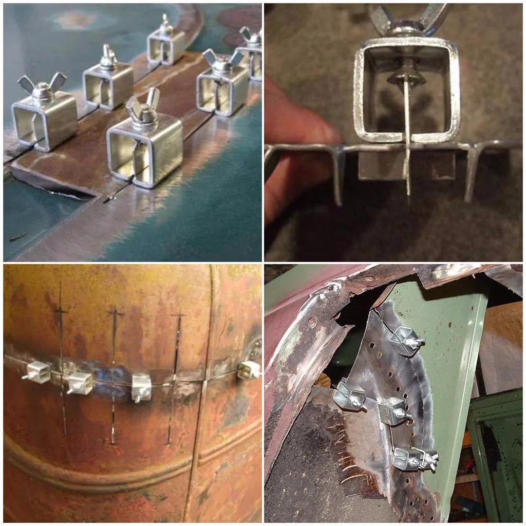 8Pcs Butt Welding Clamps Weld Sheet Metal Auto Car Door Skin Body Panel Fender 2020 hot new products Spot supplier Dropshipping |