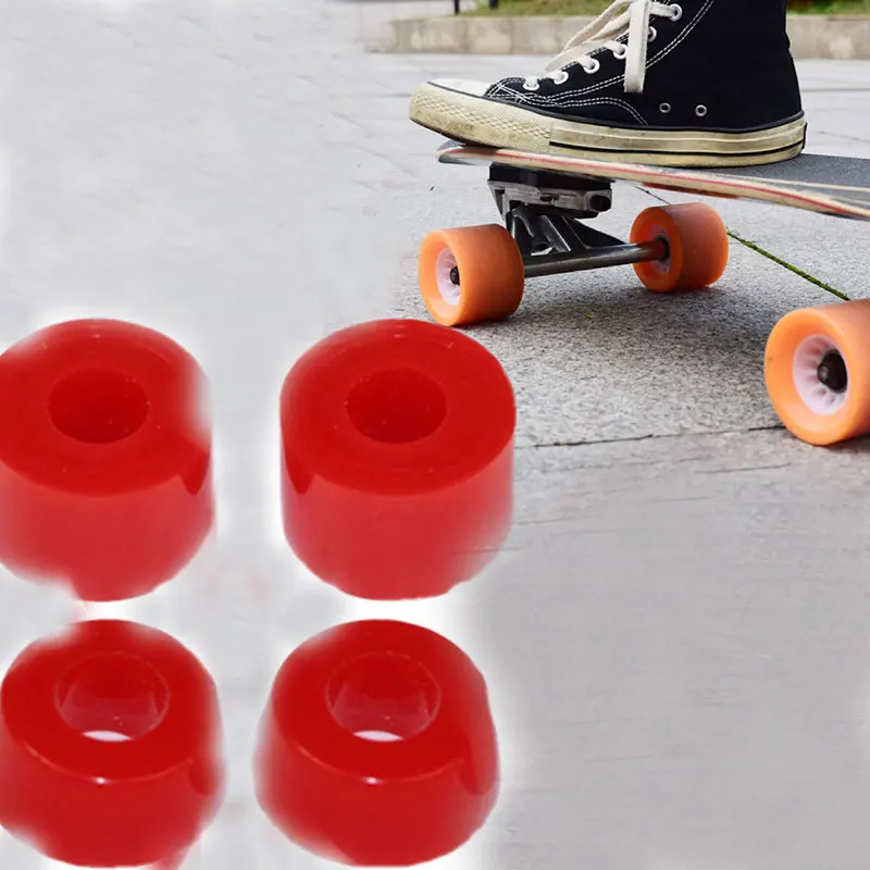 

4 Pcs Skateboard Bushing Truck PU Wheels Axle Bushings Scooter Cushion Dancing Longboard Skate Board Shockproof Accessories