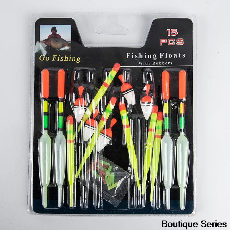 

15 шт. разные размеры Лот Рыболовные Поплавки-бобберы скользящая дрифтовая трубка поплавок для рыбалки