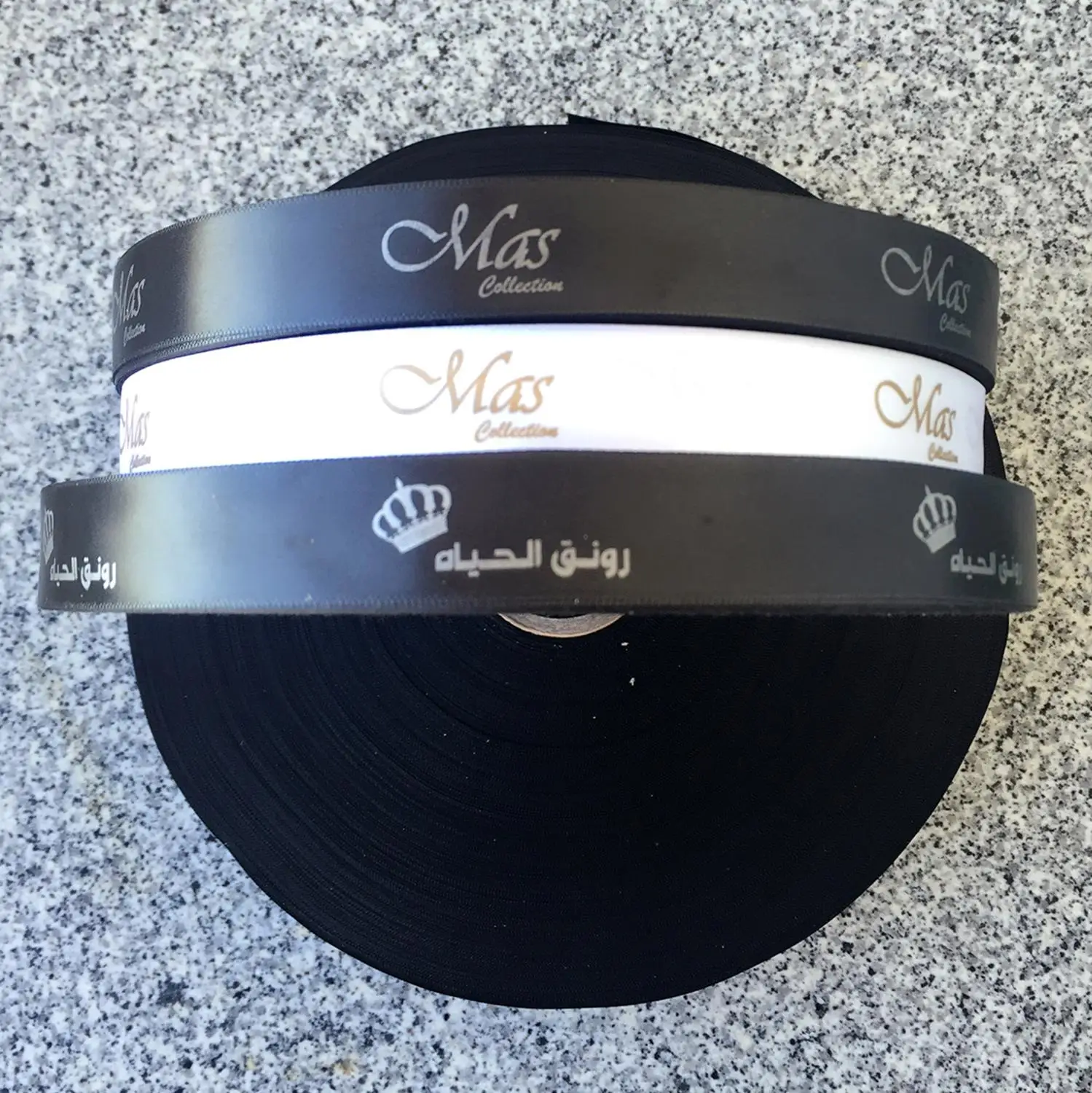200 yards customize your own logo silk satin ribbon tape printing customized brand name hair bundle's | Дом и сад