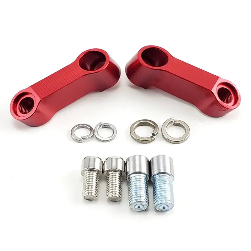 

1Pair Aluminum Motorcycle Rear Mirrors Extension Riser Mirror Extend Adapter
