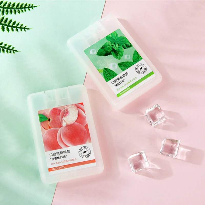 

New Arrival Mouth Spray Breath Freshener Oral Spray Peach Fresh Breath Remove Bad Breath Smoke Breath Fresh Mouth Spray