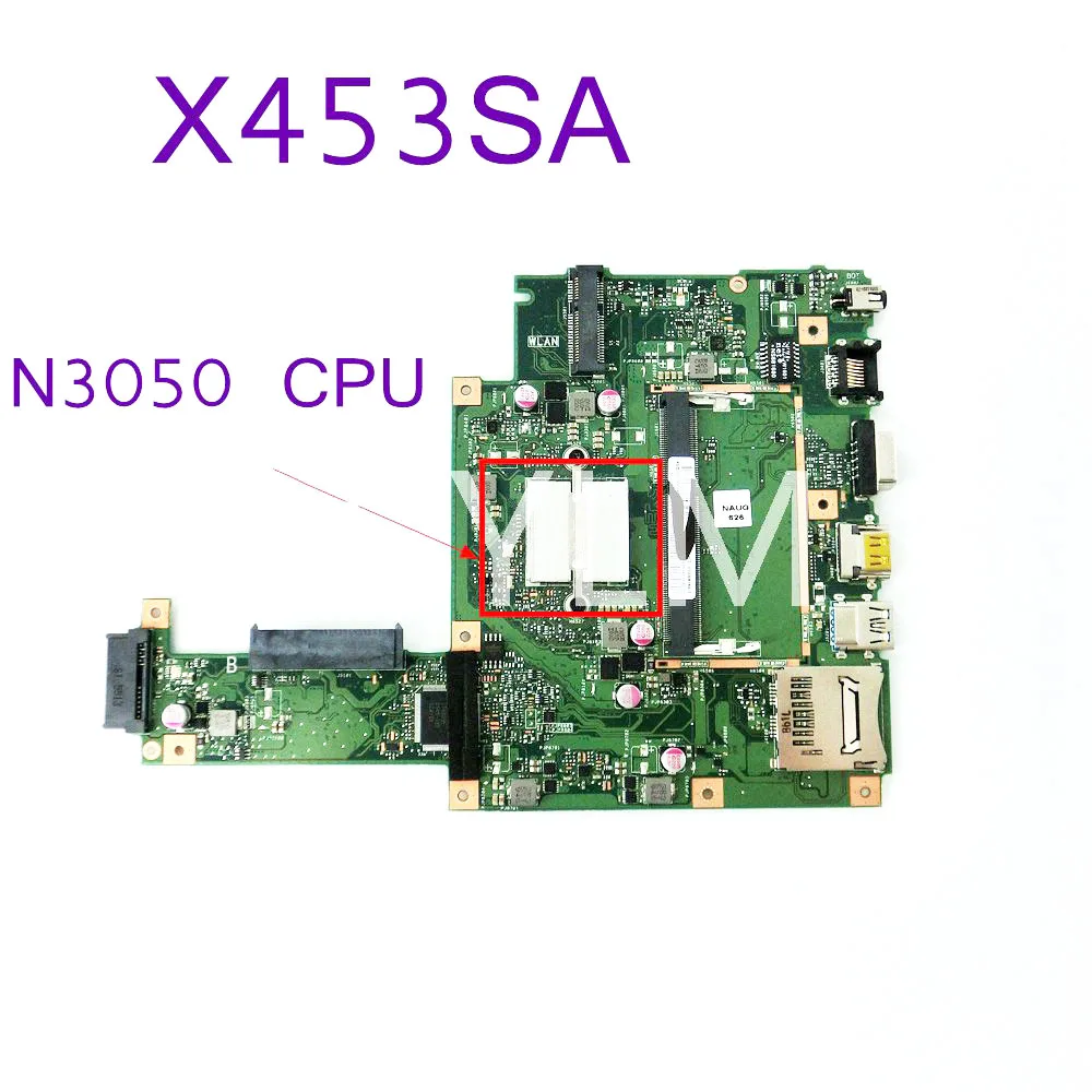 

X453SA With N3050 CPU Mainboard REV2.0 For ASUS X453SA X453S X453 Laptop Motherboard DDR3 100%Tested Working Well Free Shipping