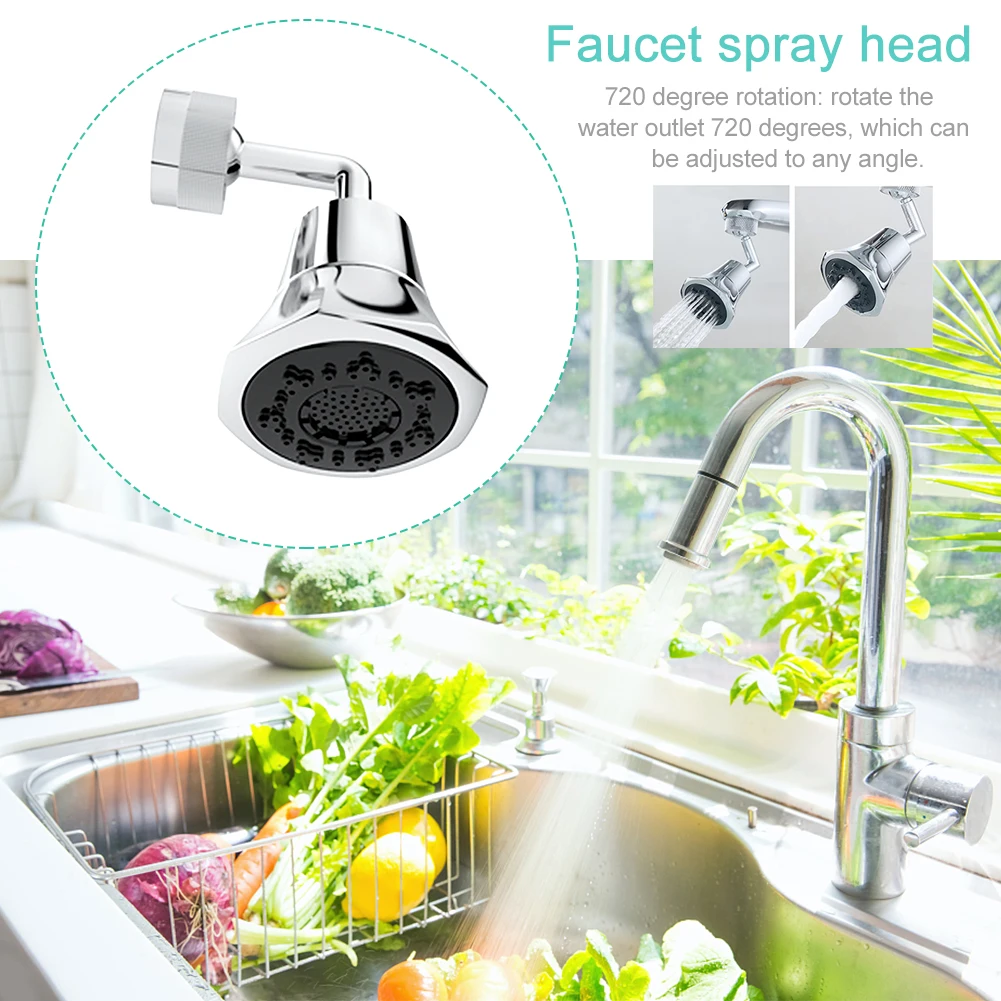 

Nozzle Filter Basin Splash Faucet Spray Head 720 Degree Rotating Tap Filter Water Bubbler Faucet Aerator Kitchen Faucet Nozzle