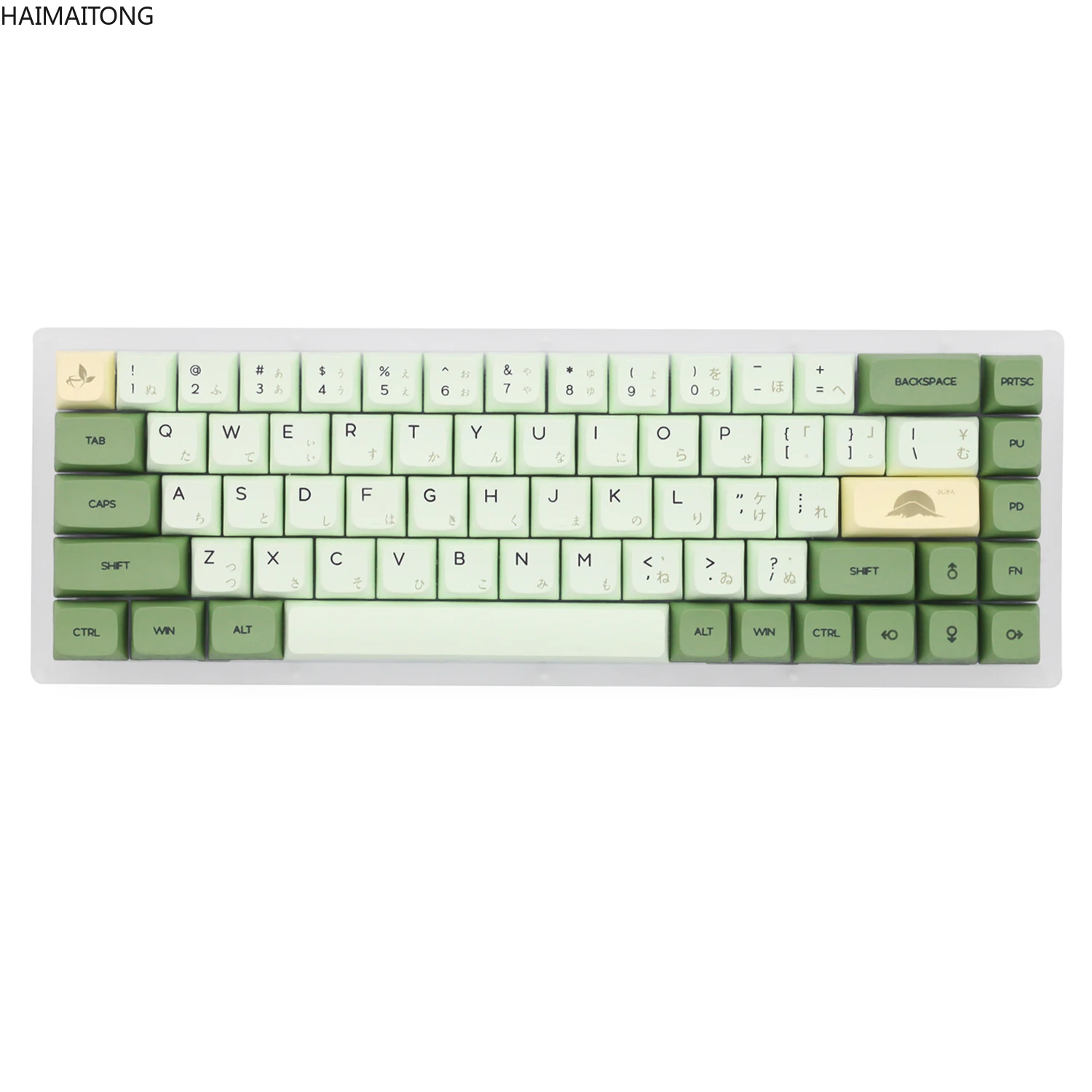 

Набор клавиш с зеленым чаем маття XDA V2, набор толстых клавиш PBT для клавиатуры gh60, покер 87 tkl 104 ansi xd64 bm60 xd68 xd84 xd96, японский