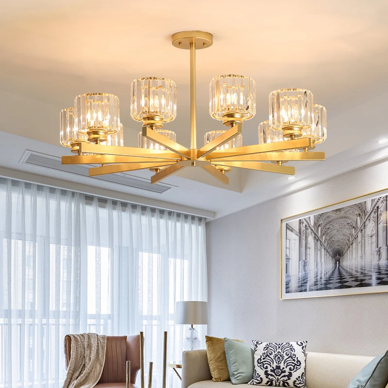 Современные светодиодные люстры с эффектом освещения для гостиной бара