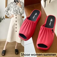 shose women summer slope heel sandals womens thick soled square heeled womens shoes muffin bottoms wear sandals platform shoes