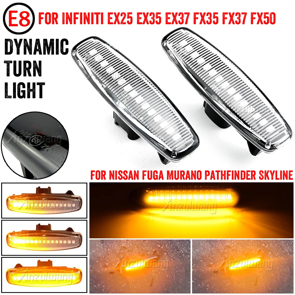 

Side Marker Turn Signal Light for Infiniti EX25 EX35 EX37 FX35 FX37 FX50 for Nissan Fuga Murano Pathfinder Skyline