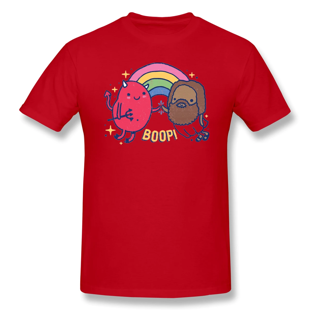 

BOOP! Sarcastic Men's Basic Short Sleeve T-Shirt R302 Tops Tees European Size