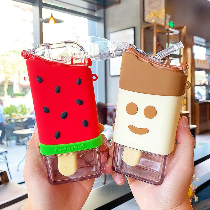 Симпатичные Мультяшные бутылки для воды с пончиком без БФА креативный детский