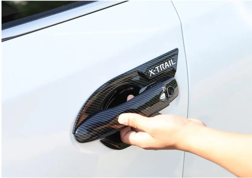 Автомобильная крышка из углеродного волокна для Nissan X trail 2014 2019 ручки/Крышка