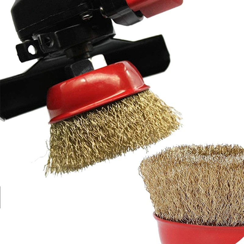 3 шт. проволочная щетка для угловая шлифовальная машина 100 мм Винт узловой Twist Knot
