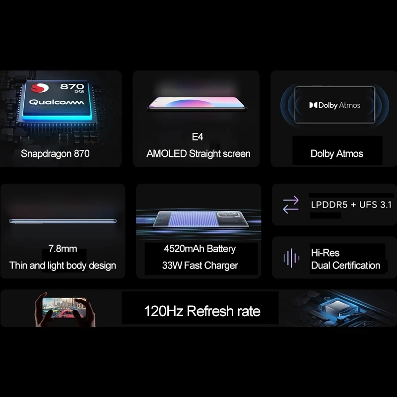 В наличии Смартфон Xiaomi Redmi K40 12 Гб 256 ГБ 5G Восьмиядерный Snapdragon 870 6 67 &quot120 Гц E4 AMOLED